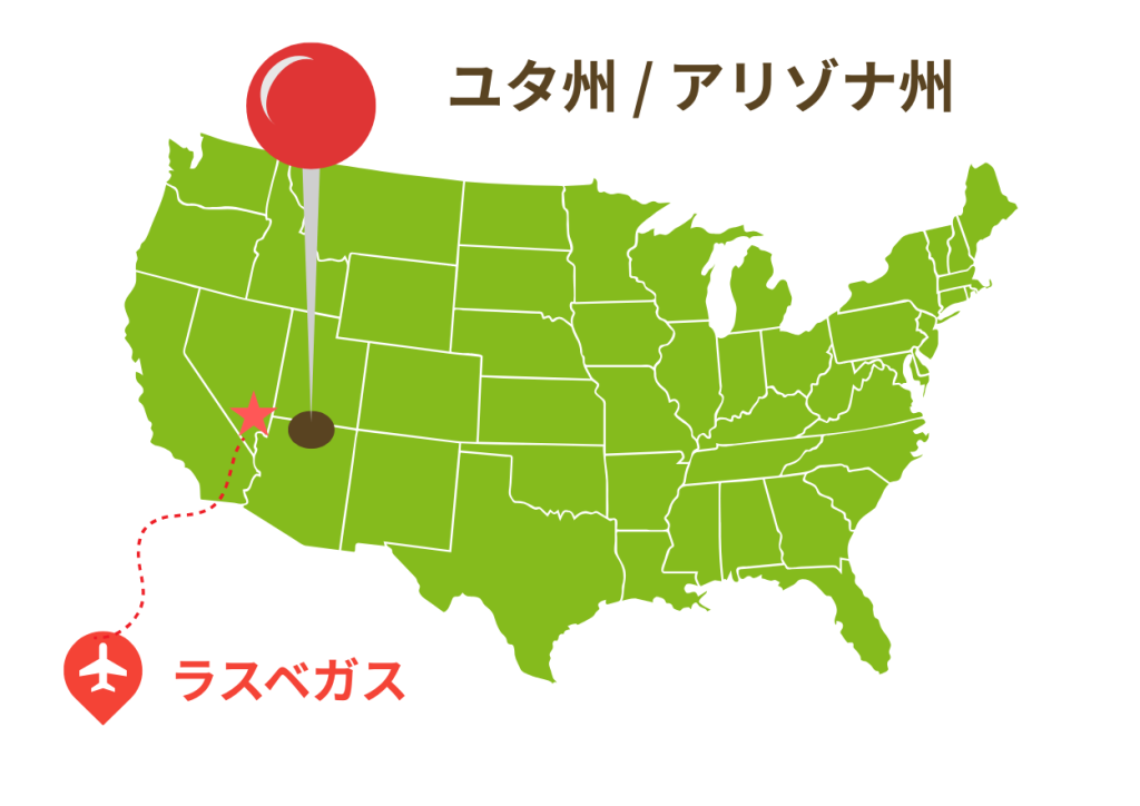 レイクパウエルの位置