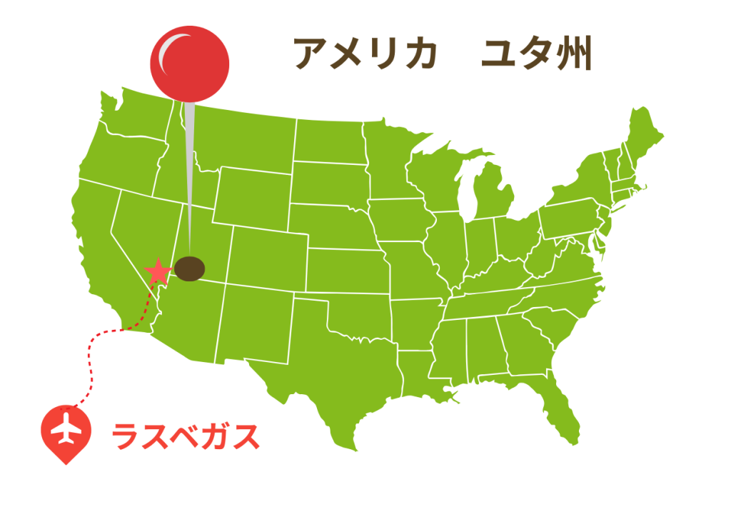 ザイオン国立公園の位置